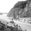 January 22, 1929 - USS Nevada BB-36 in the Panama Canal