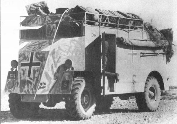 Rommel´s favorite command car, a captured British APC Mammoth