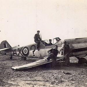 Bf 109 F-4Z Weisse 9 , 9.JG 53, captured 1942-10 El Daba -lack of fuel and failed breaks.Repainted AX by 1 SAAF Sqn. used for training