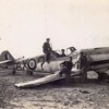 Bf 109 F-4Z Weisse 9 , 9.JG 53, captured  1942-10 El Daba -lack of fuel and failed breaks.Repainted AX by 1 SAAF Sqn. used for training