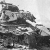 An Israeli M60 Patton tank destroyed in the Sinai.