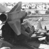 FRAGMENTS OF DESTROYED MISSILES AT AN EGYPTIAN SAM 2 BASE