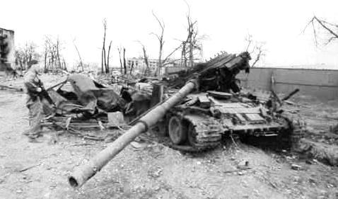 Tank in Chechnya