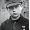 12-year-old Hitler Youth member Alfred Zech from Goldenau, Germany, with his Iron Cross 2nd Class medal, March 1945