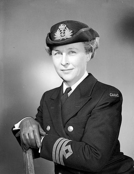 Commander Adelaide Sinclair, Director of the Women's Royal Canadian Naval Service, Ottawa, Ontario, July 1944