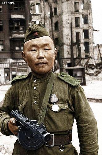 Soviet soldier in Germany 1945