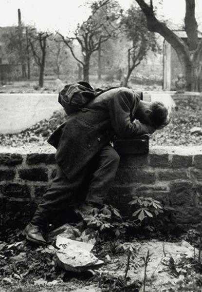 A German soldier returns home only to find his family no longer there. Frankfurt, 1946