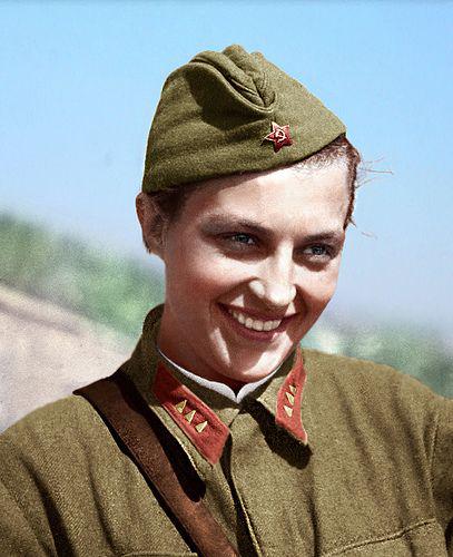 Female Soviet Sniper Lyudmila Pavlichenko, who had 309 sniper kills to her credit