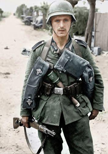 German soldier, Dunkirk, France, summer of 1940