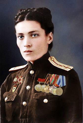 Female Captain in Medical Services of the Soviet army, 1945 