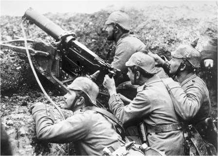 Grupo de Metralhadora Alemão - Primeira Guerra