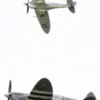 Spitfires fly in formation over Biggin Hill airport