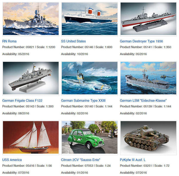 Revell of Germany new releases 2016 [6)