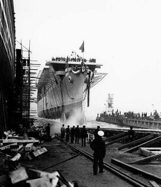 Lançamento do USS Princeton Outubro 1942