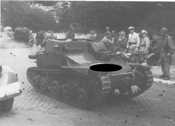 CV33 with torsion bar suspension originally built for export to Brazil in the hands of German paratroops in Italy