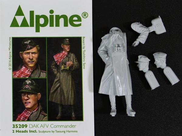 Alpine Miniatures DAK AFV Commander 35209 [1)