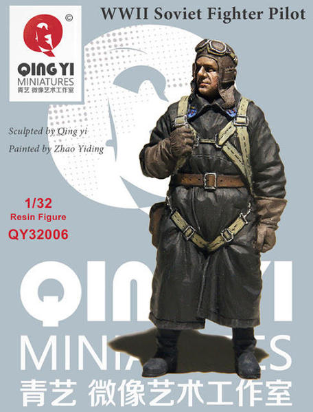 32 scale WWII Soviet Fighter Pilot from Qing Yi Miniatures [21)