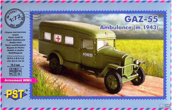 PST 72081 172 GAZ-55 [1943) Ambulance - Plastic models - Vehicles - Scale 172 - INTERNATIONAL BUSINESS GROUP - Mozilla Firefox