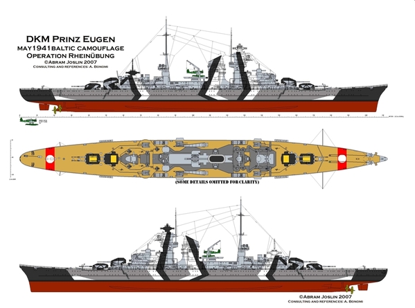 1941-05-00 Baltic camo Rheinübung